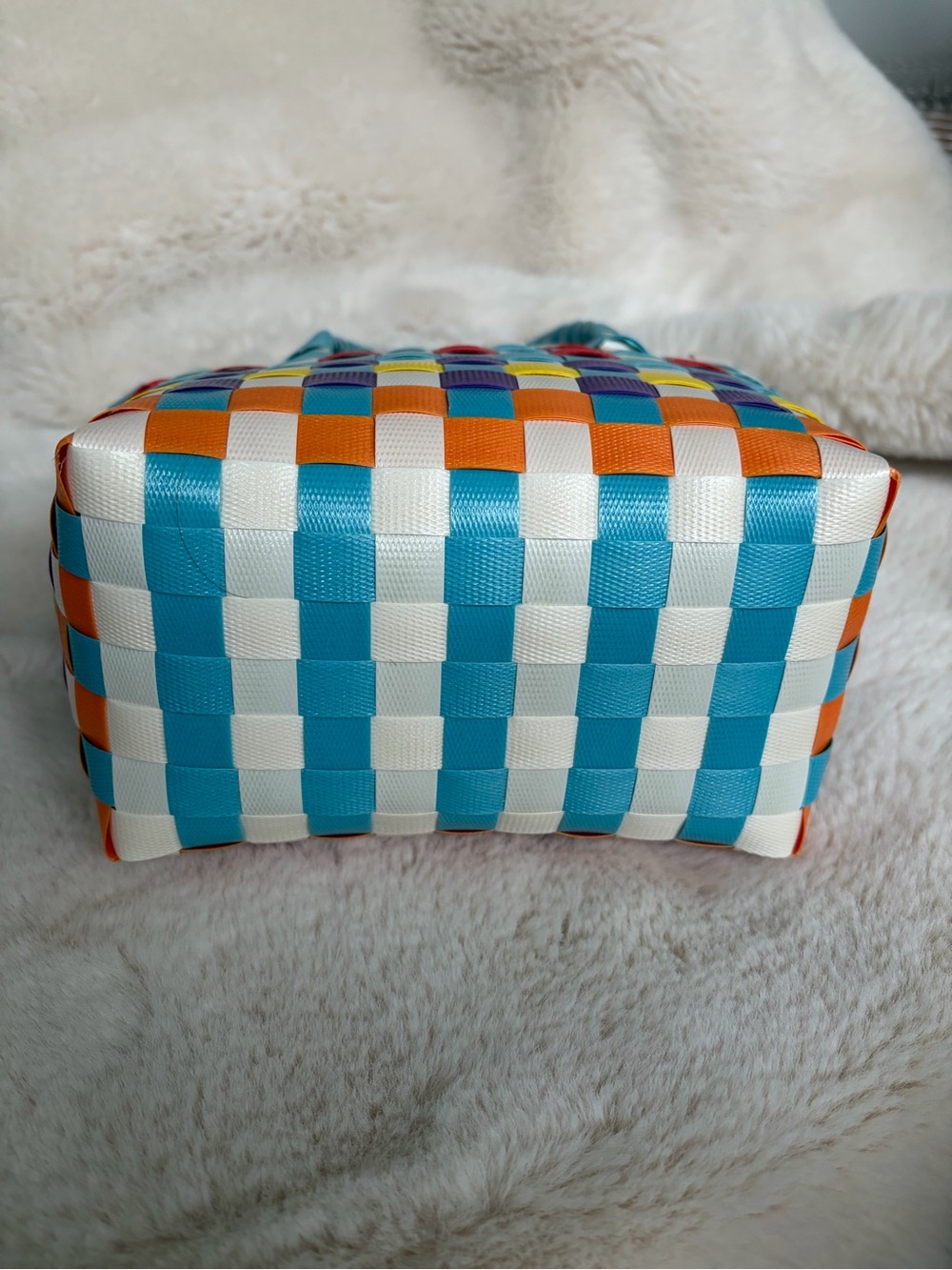 Anthropolgie Mini Woven Basket Tote - Picture 3 of 8